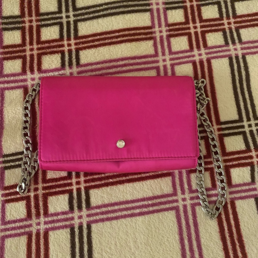 J.Crew Satin Clutch in Pink